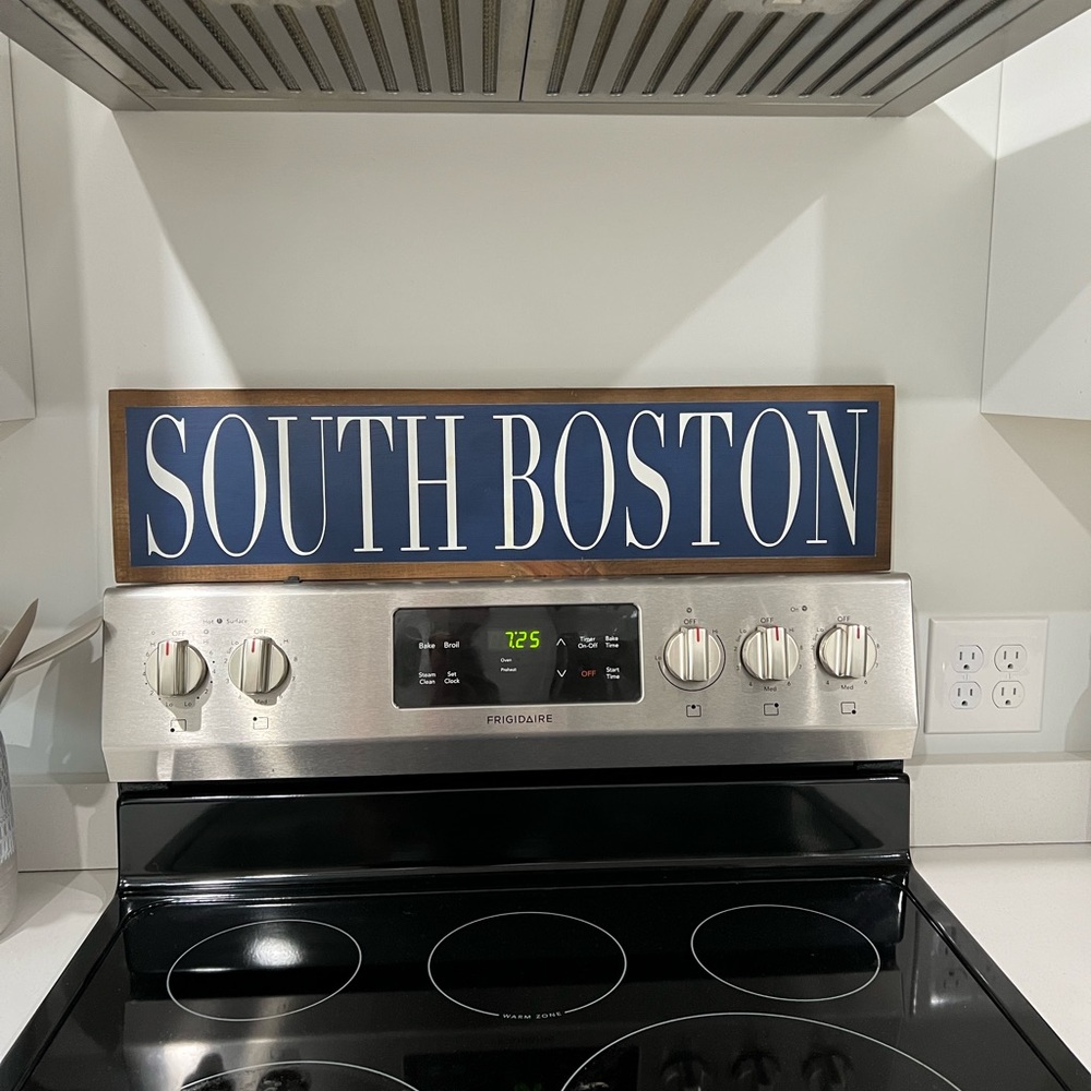 Hommade south boston sign
